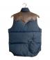 RockyMountainFeatherBed (ロッキーマウンテンフェザーベッド) CHARI & CO NYC (チャリアンドコーニューヨーク) 別注ロゴ刺繍ダウンベスト ブラウン×ネイビー サイズ:S：13000円
