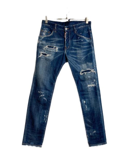 DSQUARED2（ディースクエアード）DSQUARED2 (ディースクエアード) Skater Jean インディゴ サイズ:44の古着・服飾アイテム