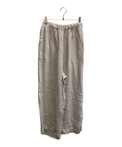 ゴーシュ（ゴーシュ）ゴーシュ (ゴーシュ) リネンワイドパンツ ベージュ サイズ:2の古着・服飾アイテム