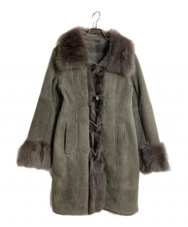 グレースコンチネンタル ダイアグラム　エコファーコート 36 新品未使用 グレースコンチネンタル ダイアグラム エコファーコート 36 新品未使用