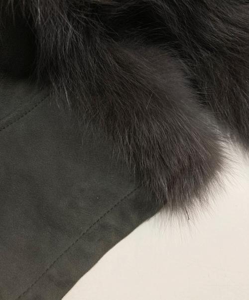 GRACE CONTINENTAL（（グレースコンチネンタル）GRACE CONTINENTAL (（グレースコンチネンタル) フォックスファームートンコート グレー サイズ:36の古着・服飾アイテム