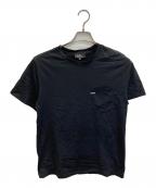 A.P.C.アーペーセー）の古着「ポケット エンブレム Tシャツ」｜ブラック