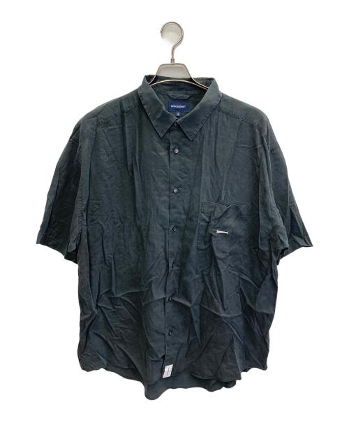 DESCENDANT（ディセンダント）DESCENDANT (ディセンダント) リヨセル混オーバーサイズシャツ ネイビー サイズ:4の古着・服飾アイテム