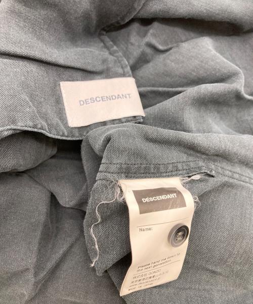 DESCENDANT（ディセンダント）DESCENDANT (ディセンダント) リヨセル混オーバーサイズシャツ ネイビー サイズ:4の古着・服飾アイテム
