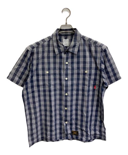 WTAPS（ダブルタップス）WTAPS (ダブルタップス) チェックシャツ ブルー×ホワイト サイズ:Lの古着・服飾アイテム