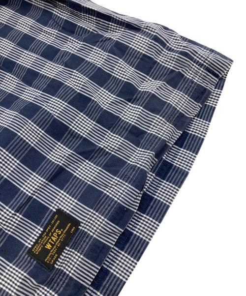 WTAPS（ダブルタップス）WTAPS (ダブルタップス) チェックシャツ ブルー×ホワイト サイズ:Lの古着・服飾アイテム
