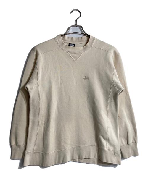 stussy（ステューシー）stussy (ステューシー) ロゴ刺繍スウェット アイボリー サイズ:XSの古着・服飾アイテム