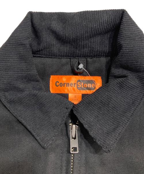 corner stone（コーナー ストーン）CORNER STONE (コーナー ストーン) Duck Cloth Work Jacket ブラック サイズ:S 未使用品の古着・服飾アイテム