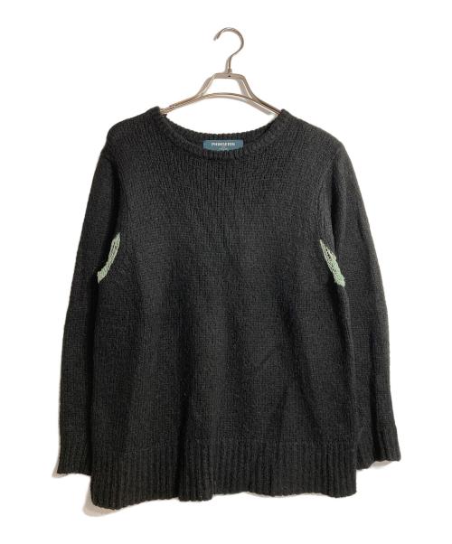 PHINGERIN（フィンガリン）PHINGERIN (フィンガリン) MOHAIR KNIT PLANE ブラック サイズ:Mの古着・服飾アイテム