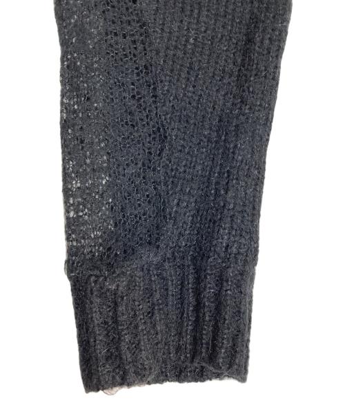 PHINGERIN（フィンガリン）PHINGERIN (フィンガリン) MOHAIR KNIT PLANE ブラック サイズ:Mの古着・服飾アイテム