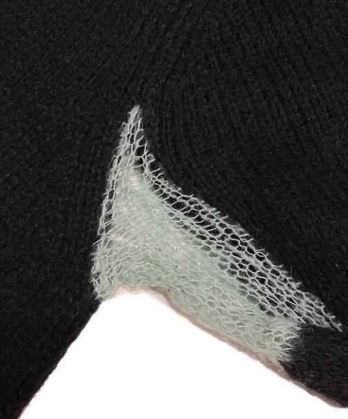 PHINGERIN（フィンガリン）PHINGERIN (フィンガリン) MOHAIR KNIT PLANE ブラック サイズ:Mの古着・服飾アイテム