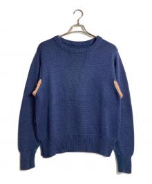 PHINGERIN（フィンガリン）の古着「MOHAIR KNIT PLANE」｜ネイビー
