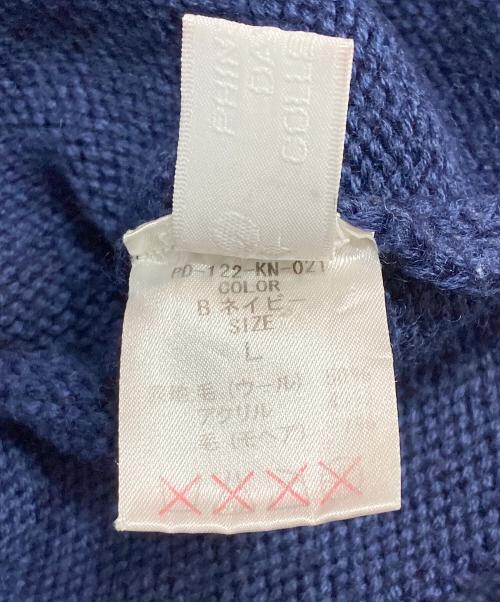 PHINGERIN（フィンガリン）PHINGERIN (フィンガリン) MOHAIR KNIT PLANE ネイビー サイズ:Lの古着・服飾アイテム