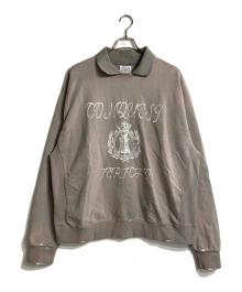 SOMEIT（サミット）の古着「C.J Vintage Sweat Polo Shirts」｜ベージュ