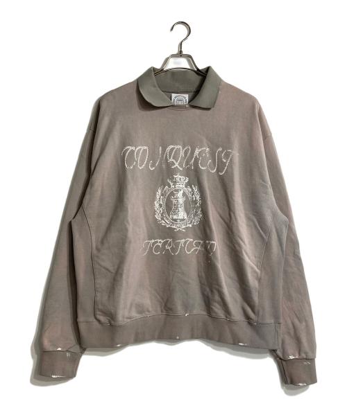 SOMEIT（サミット）SOMEIT (サミット) C.J Vintage Sweat Polo Shirts ベージュ サイズ:XLの古着・服飾アイテム