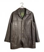 Eddie Bauerエディーバウアー）の古着「カウレザーカーコート」｜ブラウン