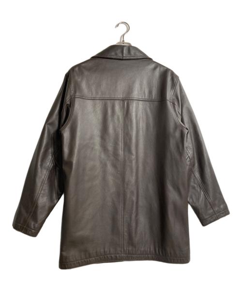 Eddie Bauer（エディーバウアー）Eddie Bauer (エディーバウアー) カウレザーカーコート ブラウン サイズ:Mの古着・服飾アイテム