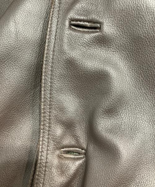 Eddie Bauer（エディーバウアー）Eddie Bauer (エディーバウアー) カウレザーカーコート ブラウン サイズ:Mの古着・服飾アイテム