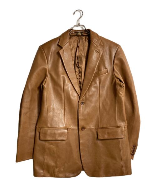 BANANA REPUBLIC（バナナリパブリック）BANANA REPUBLIC (バナナリパブリック) 00s レザーテーラードジャケット ブラウン サイズ:40の古着・服飾アイテム