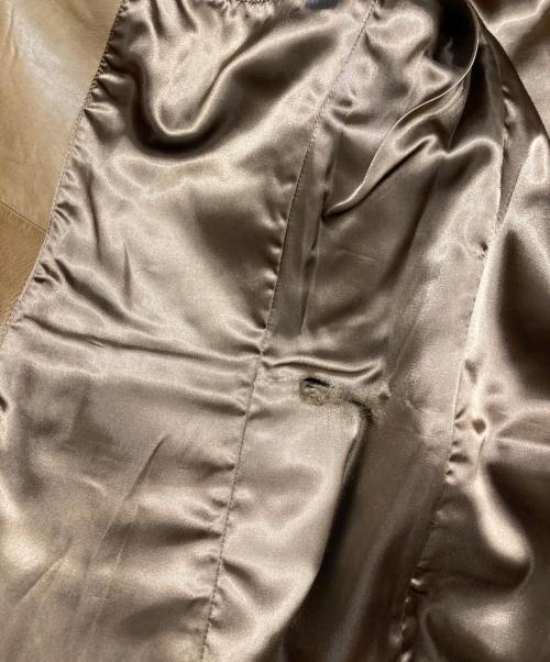 BANANA REPUBLIC（バナナリパブリック）BANANA REPUBLIC (バナナリパブリック) 00s レザーテーラードジャケット ブラウン サイズ:40の古着・服飾アイテム