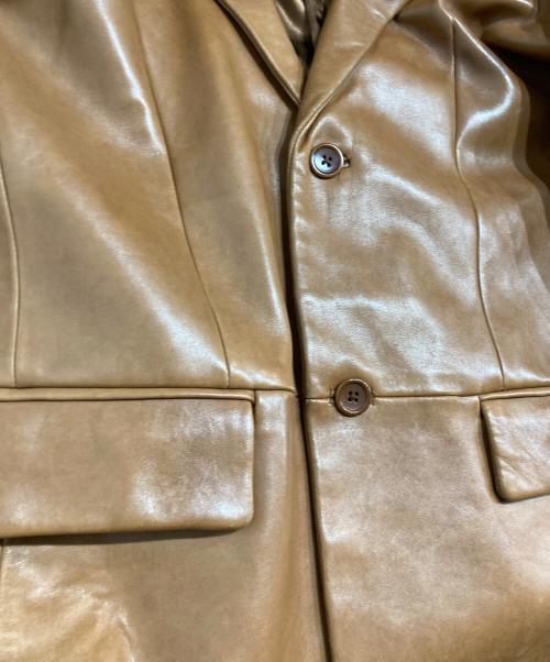 BANANA REPUBLIC（バナナリパブリック）BANANA REPUBLIC (バナナリパブリック) 00s レザーテーラードジャケット ブラウン サイズ:40の古着・服飾アイテム
