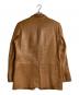 BANANA REPUBLIC (バナナリパブリック) 00s レザーテーラードジャケット ブラウン サイズ:40：15000円