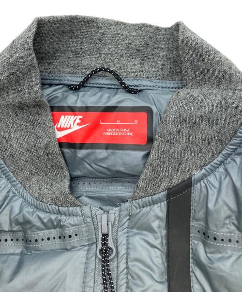 NIKE（ナイキ）NIKE (ナイキ) TECHFLEECE AEROLOFT BOBMER JACKET グレー サイズ:Lの古着・服飾アイテム