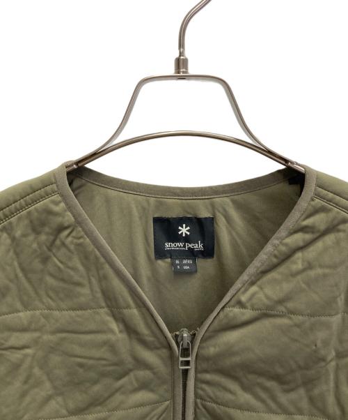 Snow peak（スノーピーク）snow peak (スノーピーク) フレキシブルインサレーションカーディガン カーキ サイズ:Mの古着・服飾アイテム