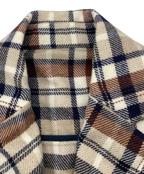Vivienne Westwood man（ヴィヴィアン ウェストウッド マン）Vivienne Westwood man (ヴィヴィアン ウェストウッド マン) チェックジャケット ベージュ×ブラウン サイズ:FREEの古着・服飾アイテム