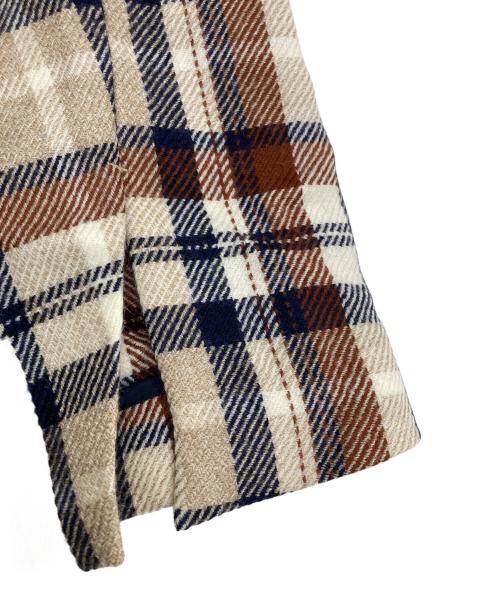 Vivienne Westwood man（ヴィヴィアン ウェストウッド マン）Vivienne Westwood man (ヴィヴィアン ウェストウッド マン) チェックジャケット ベージュ×ブラウン サイズ:FREEの古着・服飾アイテム