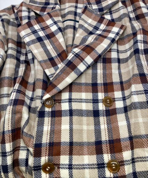 Vivienne Westwood man（ヴィヴィアン ウェストウッド マン）Vivienne Westwood man (ヴィヴィアン ウェストウッド マン) チェックジャケット ベージュ×ブラウン サイズ:FREEの古着・服飾アイテム