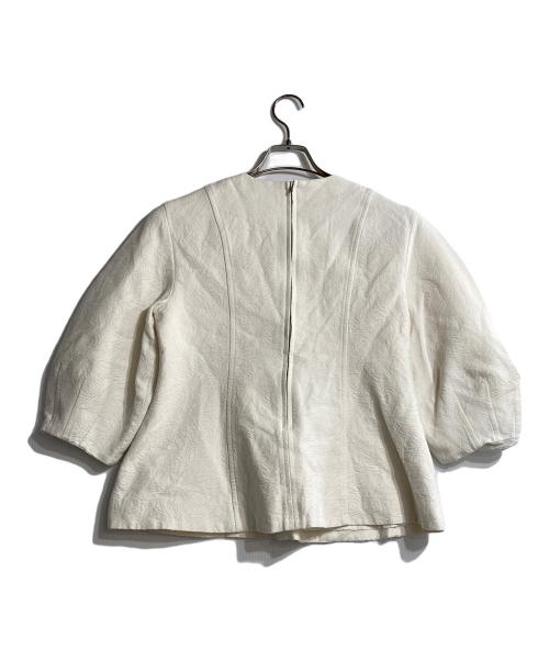 Mila Owen（ミラオーウェン）Mila Owen (ミラオーウェン) 構築袖ボリュームトップス×パンツSETUP ホワイト サイズ:1の古着・服飾アイテム