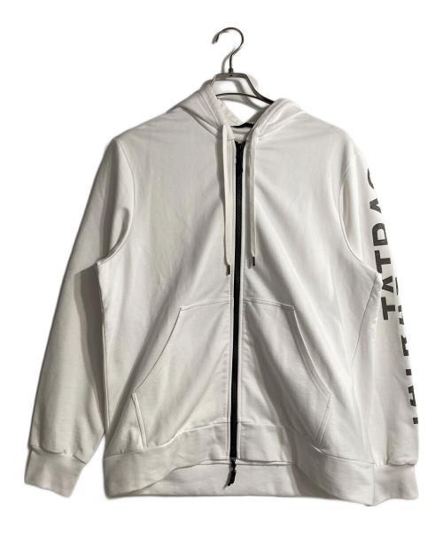 TATRAS（タトラス）TATRAS (タトラス) スリーブロゴジップパーカー ホワイト サイズ:Mの古着・服飾アイテム