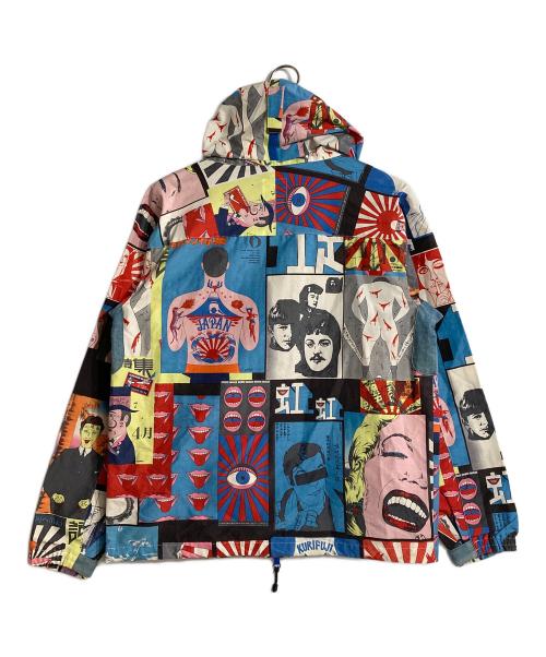 Bohemians（ボヘミアンズ）Bohemians (ボヘミアンズ) tadanori yokoo (タダノリヨコオ) 総柄マウンテンパーカー ブルー サイズ:Mの古着・服飾アイテム