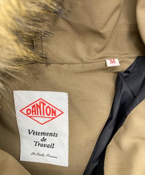 DANTON（ダントン）DANTON (ダントン) フェイクファー フーデッドダウンジャケット ベージュ サイズ:Mの古着・服飾アイテム