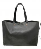 SLOW×BEAMSスロウ×ビームス）の古着「別注レザートートバッグ」｜ブラック