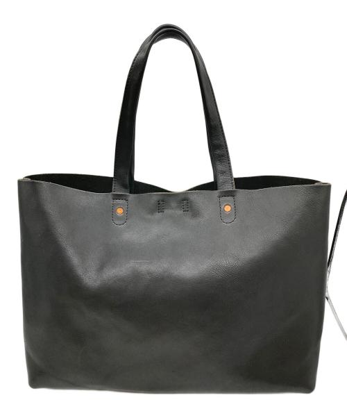 SLOW（スロウ）SLOW (スロウ) BEAMS (ビームス) 別注レザートートバッグ ブラックの古着・服飾アイテム