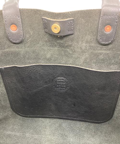 SLOW（スロウ）SLOW (スロウ) BEAMS (ビームス) 別注レザートートバッグ ブラックの古着・服飾アイテム