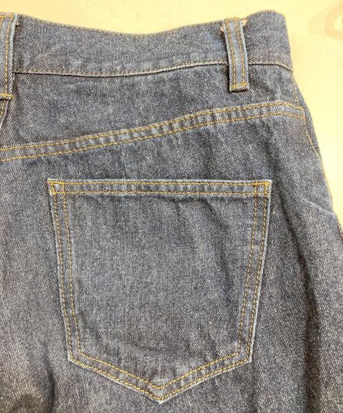 YENN（イエン）YENN (イエン) SIDE PLEATED DENIM インディゴ サイズ:38の古着・服飾アイテム
