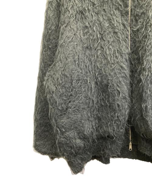 HARE（ハレ）HARE (ハレ) BIGモヘヤニットブルゾン ブラック サイズ:Freeの古着・服飾アイテム