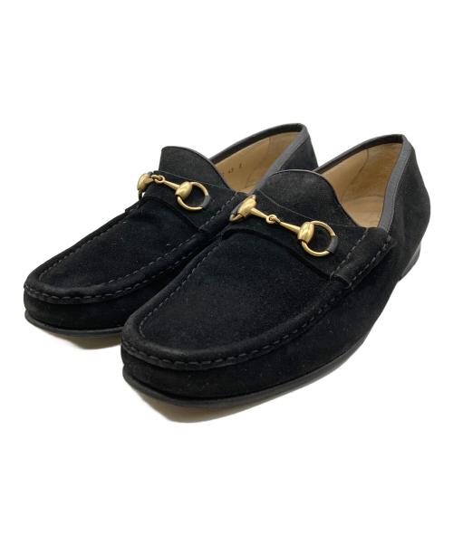 GUCCI（グッチ）GUCCI (グッチ) ホースビットローファー ブラック サイズ:43の古着・服飾アイテム