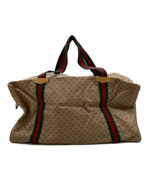 GUCCI（グッチ）GUCCI (グッチ) ボストンバッグ ブラウンの古着・服飾アイテム