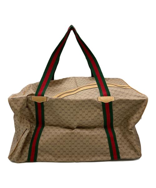 GUCCI（グッチ）GUCCI (グッチ) ボストンバッグ ブラウンの古着・服飾アイテム