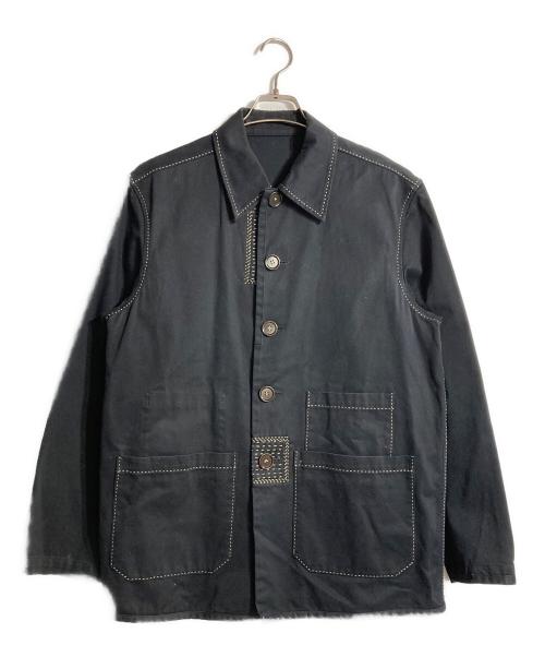 PAUL SMITH（ポールスミス）Paul Smith (ポールスミス) ステッチ デザインカバーオール ブラック サイズ:Lの古着・服飾アイテム