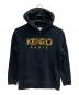 KENZO（ケンゾー）の古着「フラワーロゴ刺繍フーディー」｜ブラック