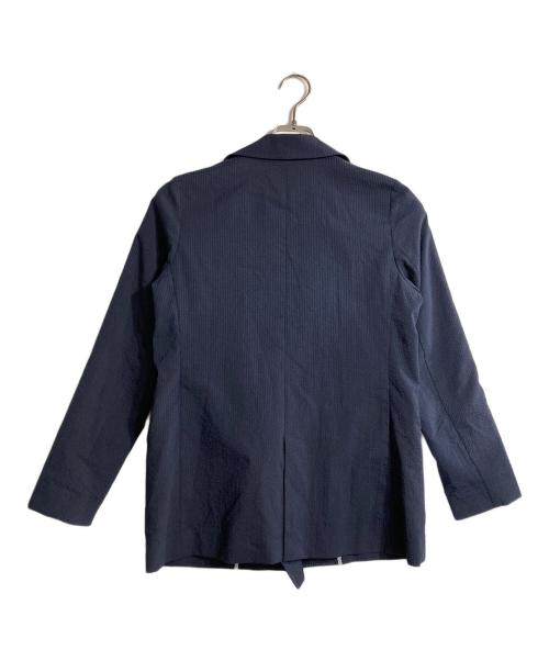 BLUE LABEL CRESTBRIDGE（ブルーレーベルクレストブリッジ）BLUE LABEL CRESTBRIDGE (ブルーレーベルクレストブリッジ) シアサッカー金釦ダブルジャケット ネイビー サイズ:38の古着・服飾アイテム