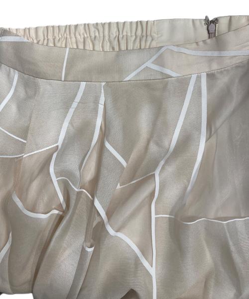 Mystrada（マイストラーダ）Mystrada (マイストラーダ) ステンドグラスオパールスカート ベージュ サイズ:38の古着・服飾アイテム