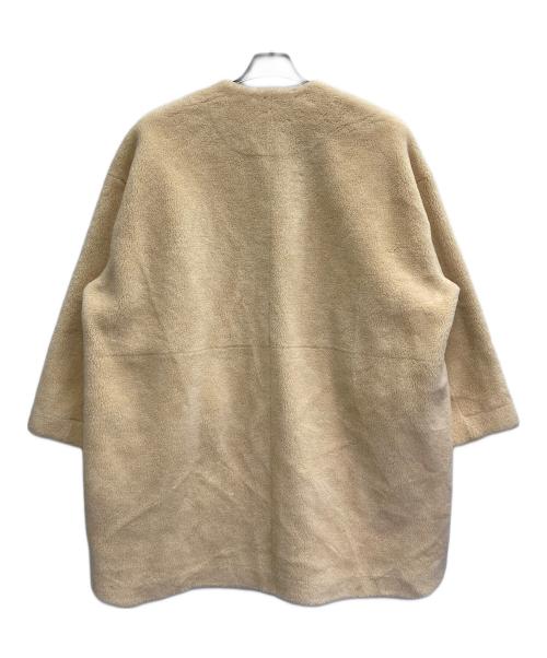 Mila Owen（ミラオーウェン）Mila Owen (ミラオーウェン) ボアコート ベージュ サイズ:FREEの古着・服飾アイテム