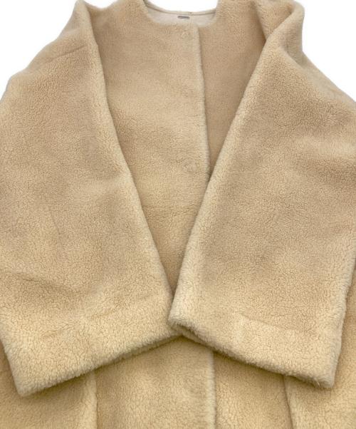 Mila Owen（ミラオーウェン）Mila Owen (ミラオーウェン) ボアコート ベージュ サイズ:FREEの古着・服飾アイテム