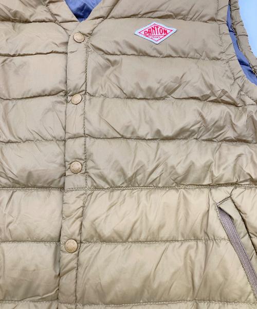 DANTON（ダントン）DANTON (ダントン) ダウンベスト ベージュ サイズ:38の古着・服飾アイテム